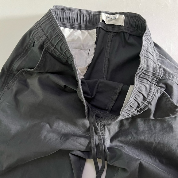 Hollister Drawstring Waist Chino Pants - L - Charcoal - Picture 3 of 5